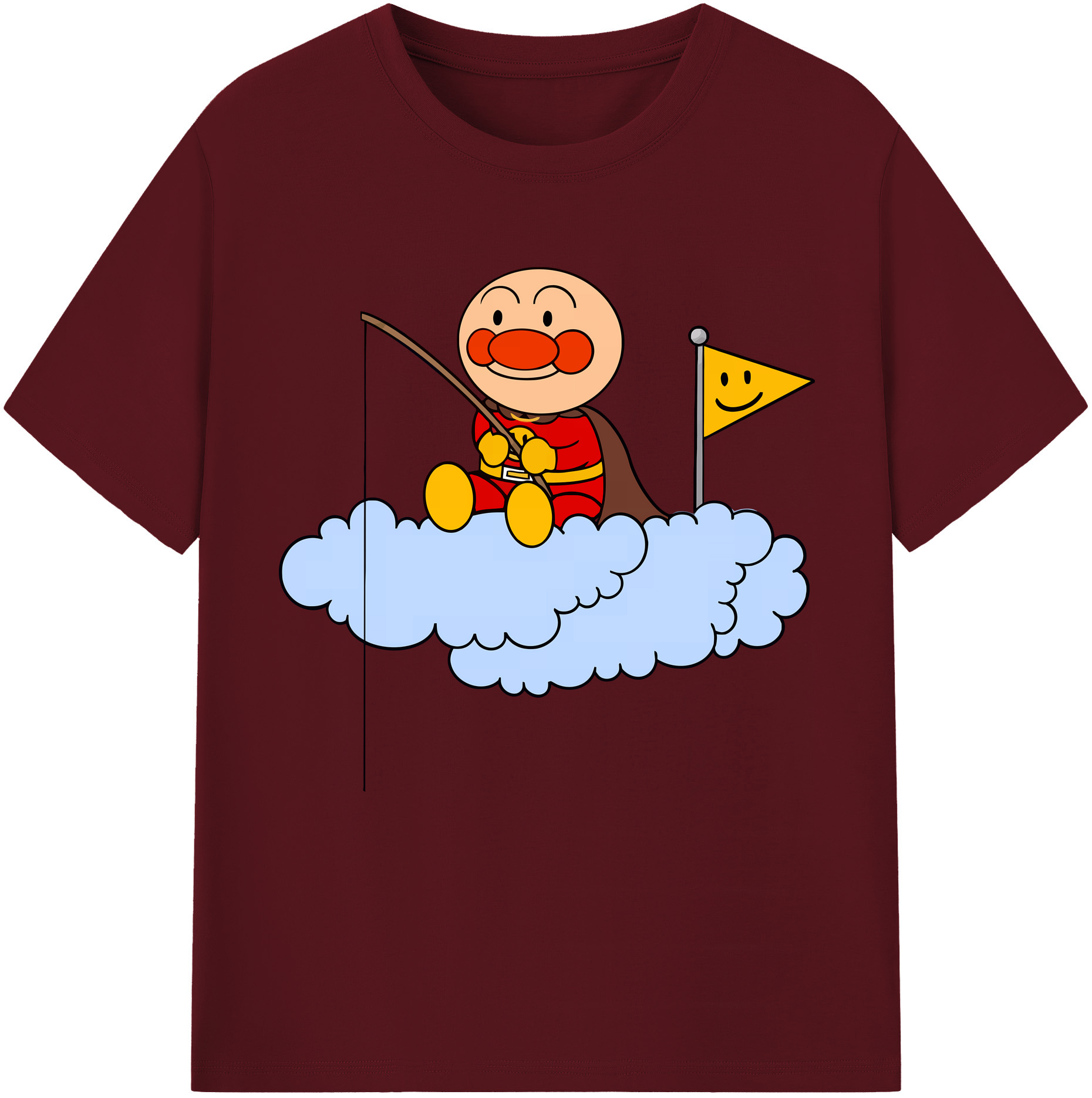 （画像用） アンパンマン Anpanman 綿100％半袖Tシャツ（フロントプリント）